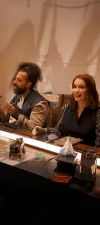 Felicia Day & Reggie Watts playing Godfall live with Moonlight Maps battle maps